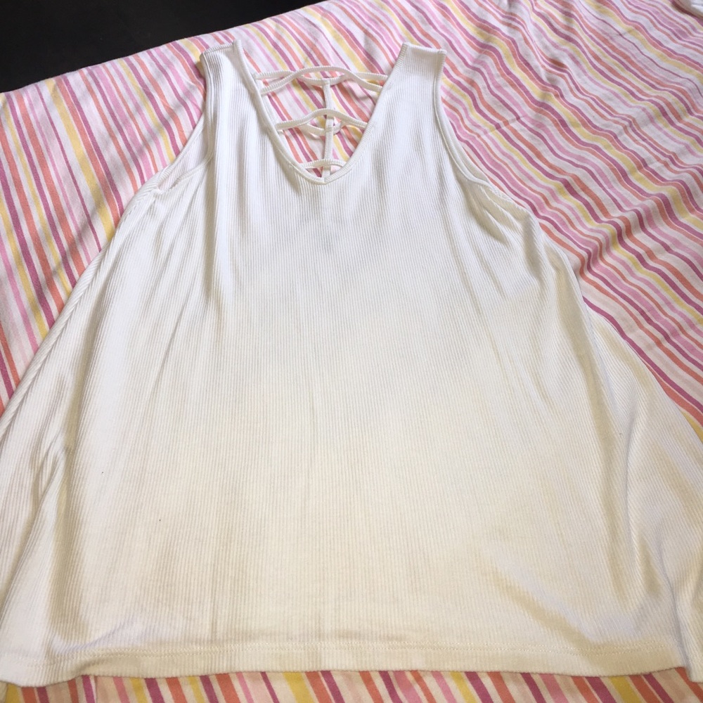 American Eagle white tank top