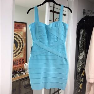 NEW Blue Bandage Dress
