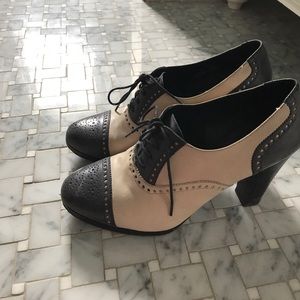 Heeled oxfords JCrew