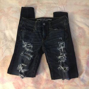 Distressed American Eagle jeans