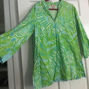 Beautiful Lilly Pulitzer Patterned Tunic SZ XL