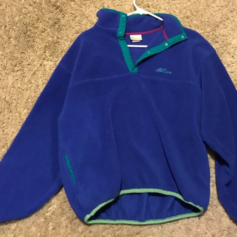 Vintage llbean snap T