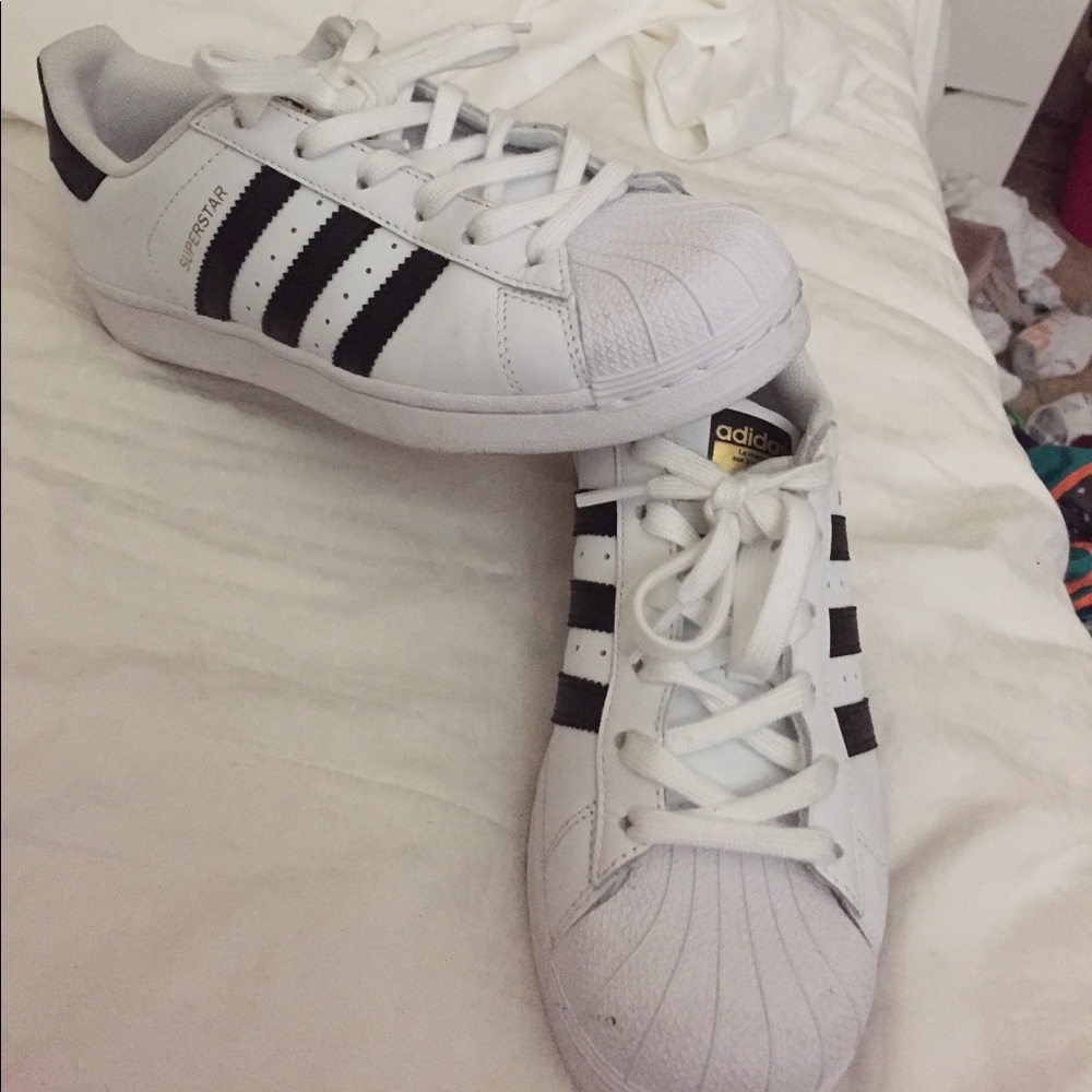 Black and white original adidas