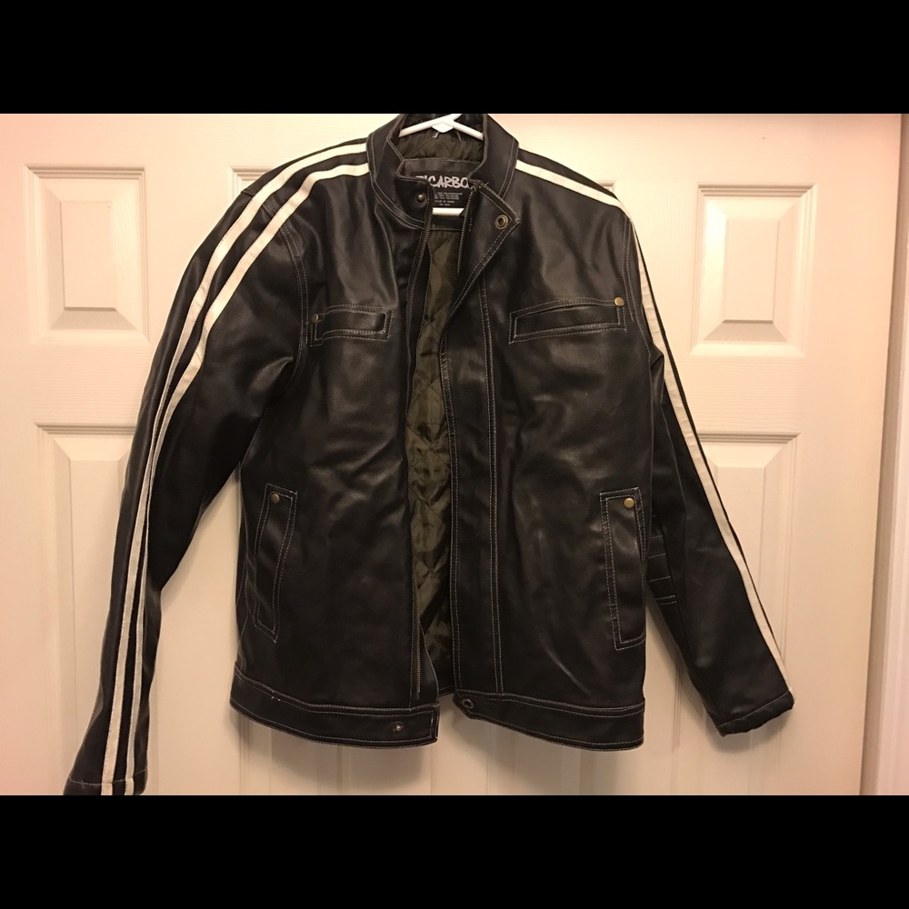 Carbon women's leather motorcycle