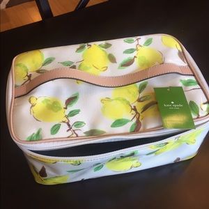 Kate Spade large makeup case - limoncello bouquet
