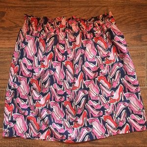 Lilly Pulitzer High Heeled Mini Skirt.