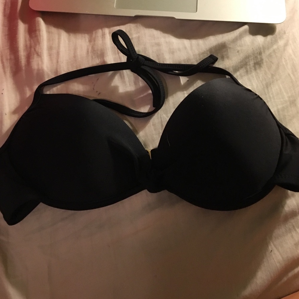 Target black push up swim top size large