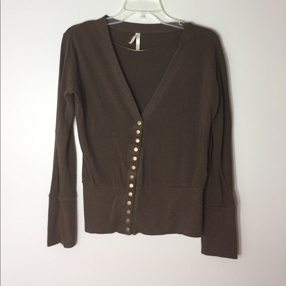 Sold. Color Story Brown Cardigan. L.
