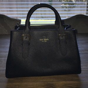 Kate Spade black leather handbag