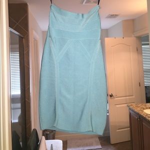 Bebe teal bandage skirt xs
