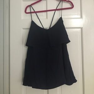 Beautiful Navy Silk Lilly Pulitzer Tank SZ XL