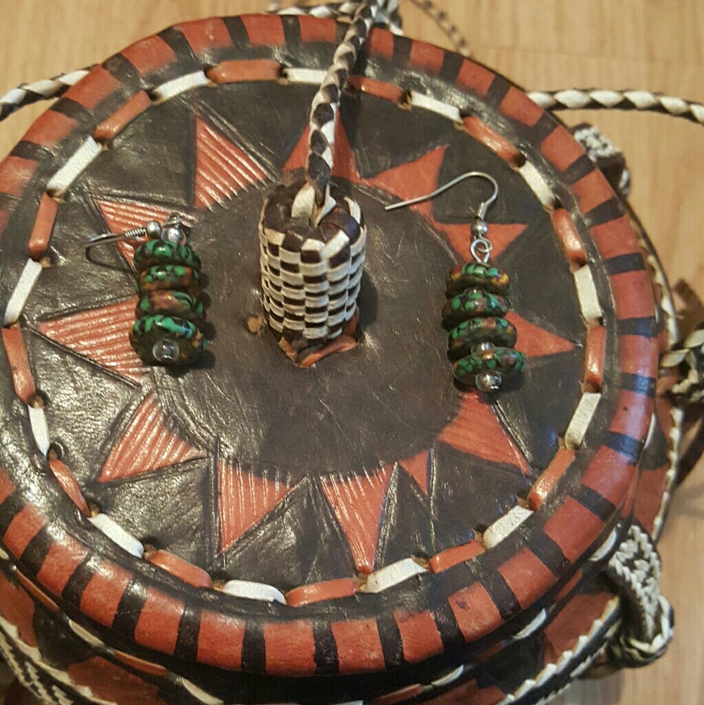 Beautiful traditional African printed earings