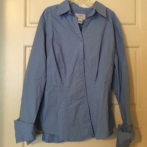 Ann Taylor Loft Sz 2P Button Down Blouse