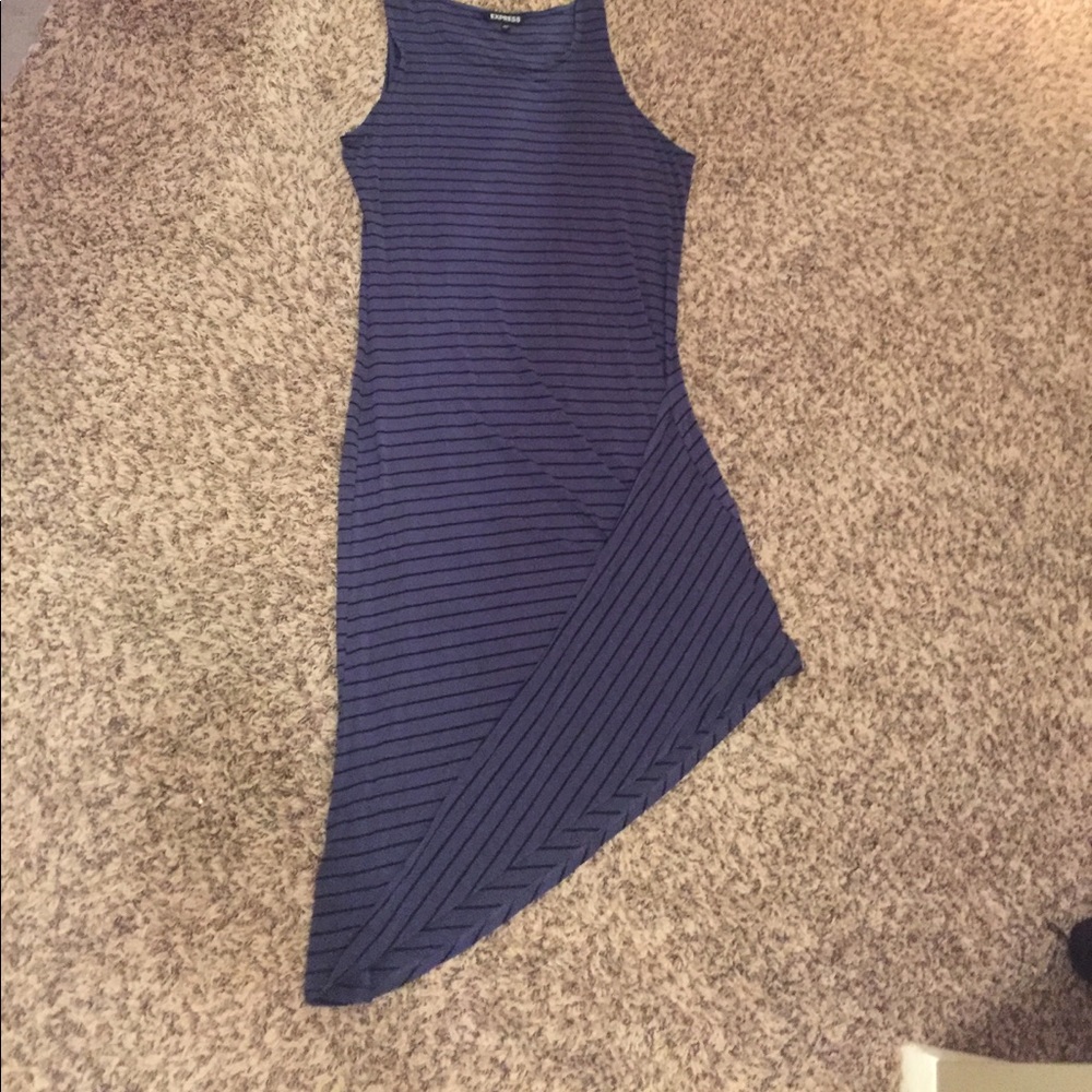 Twisted hem asymmetrical Express dress size L