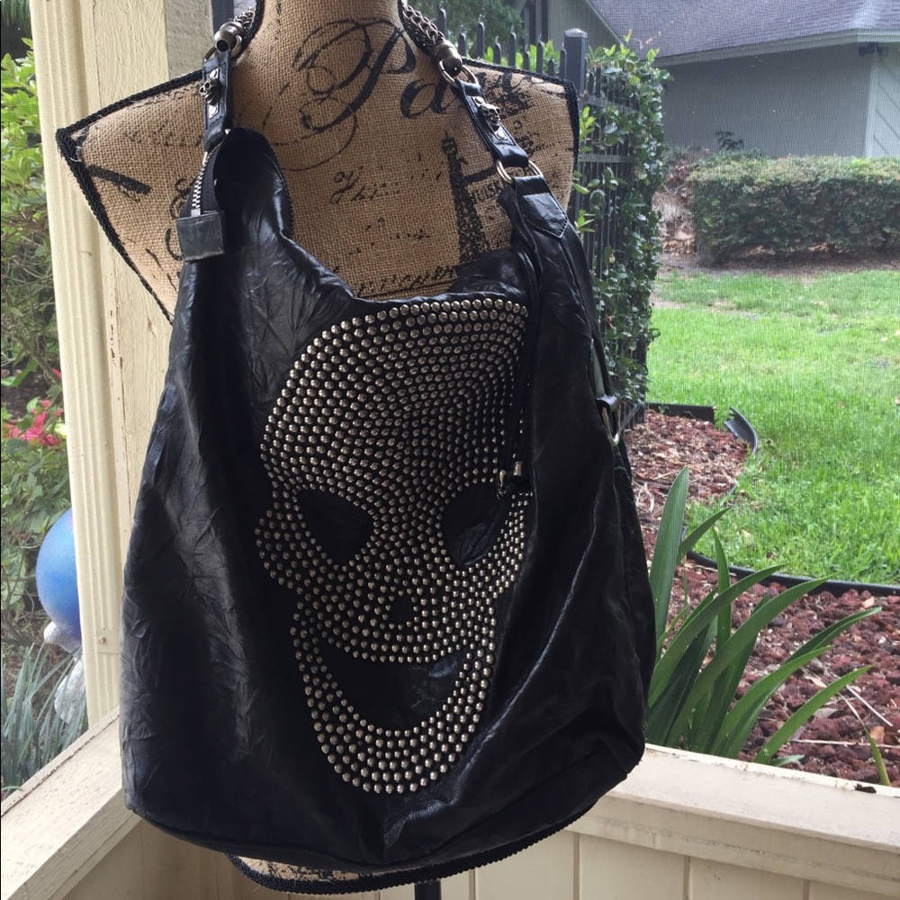 Thomas Wylde skull 💀 purse **BEAUTIFUL LEATHER **