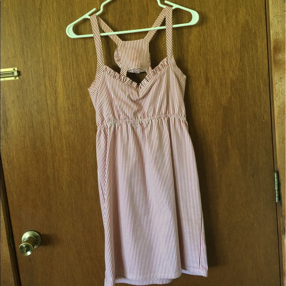 Red & White Seersucker Judith March Sundress