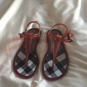 Burberry jelly sandals