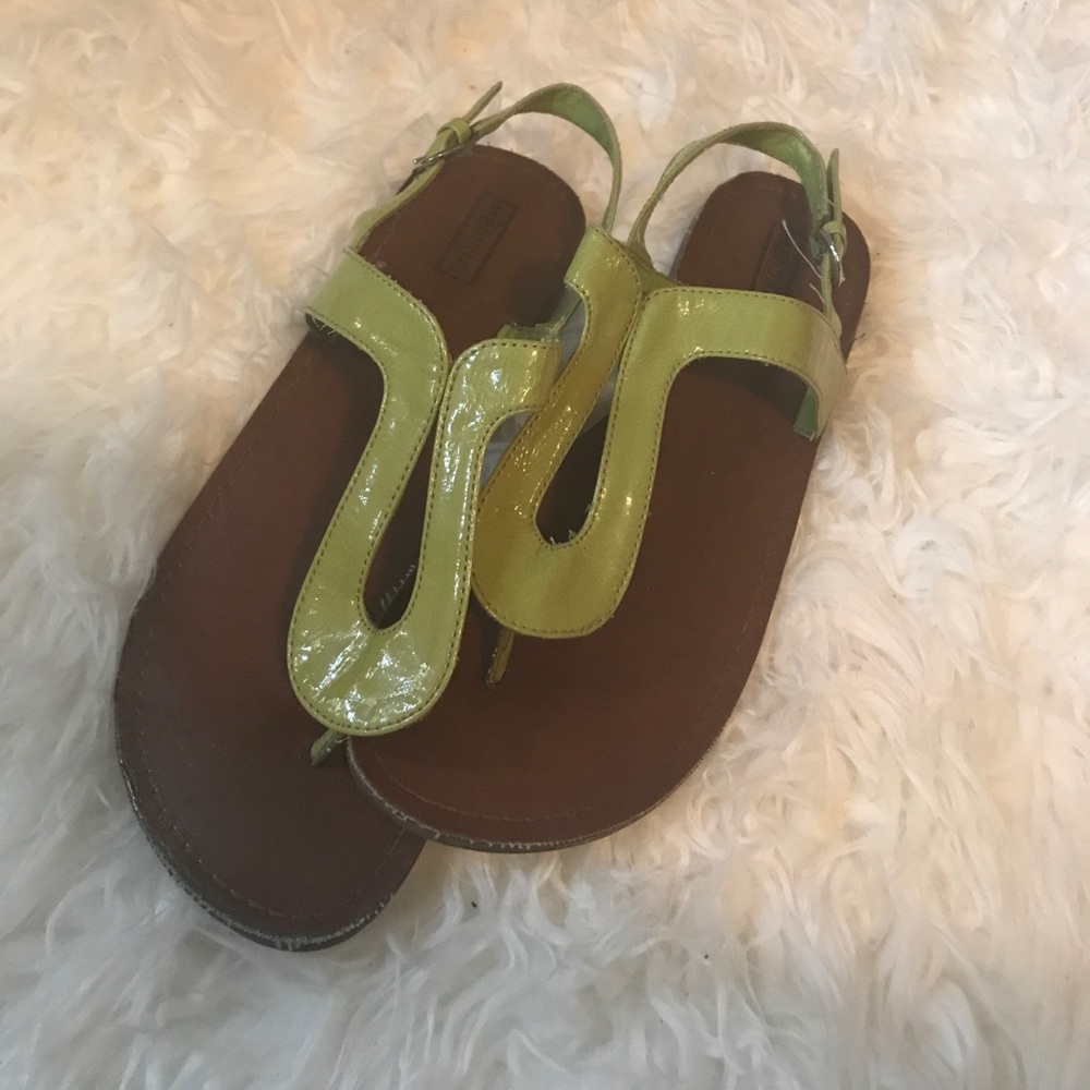 Green sandals
