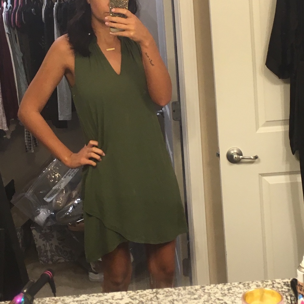 Olive Green Dress