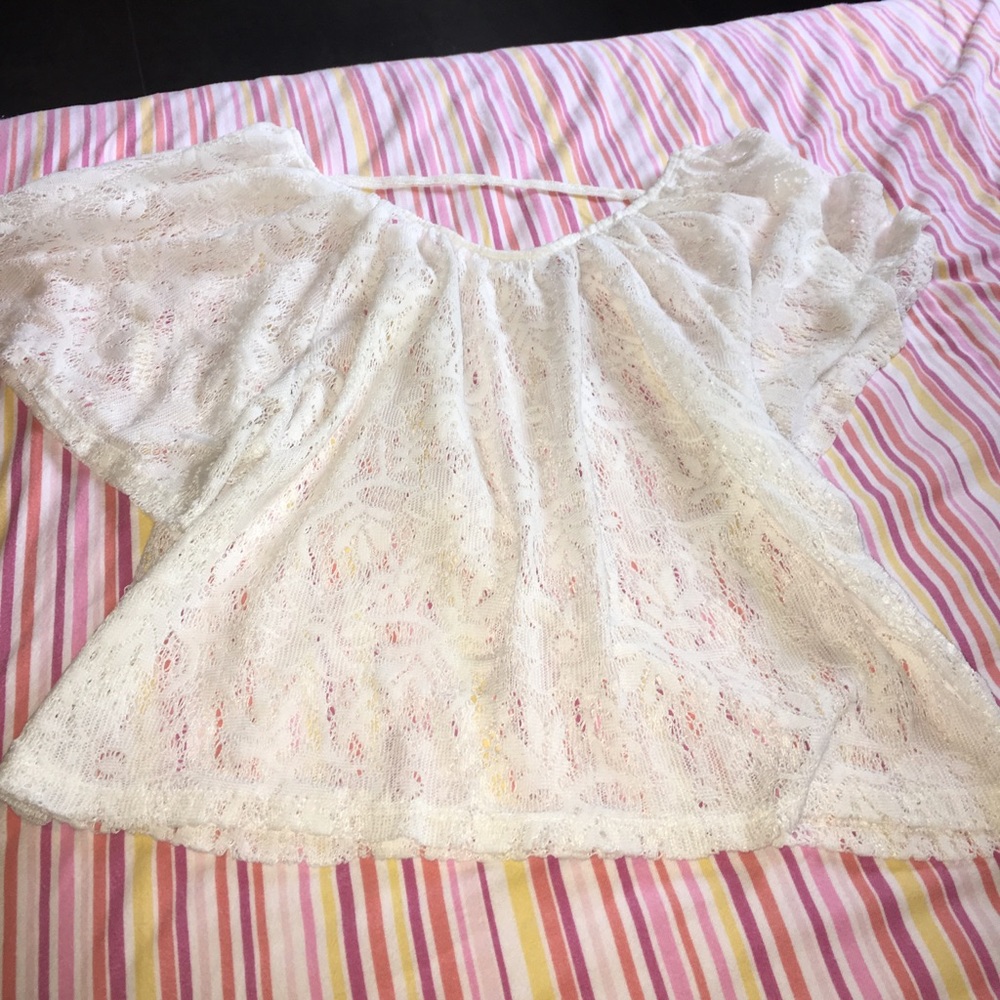 White see through shirt