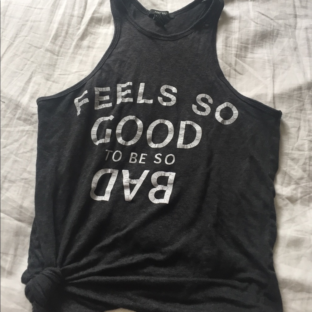 "Feel so good to be so bad" tank top