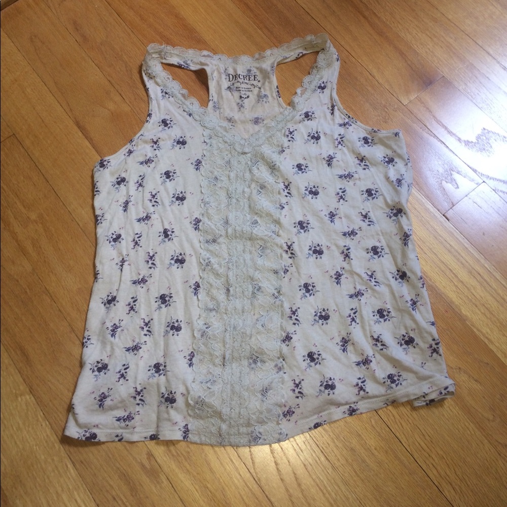 Decree racerback floral tank (Large)
