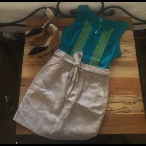 Banana republic linen skirt