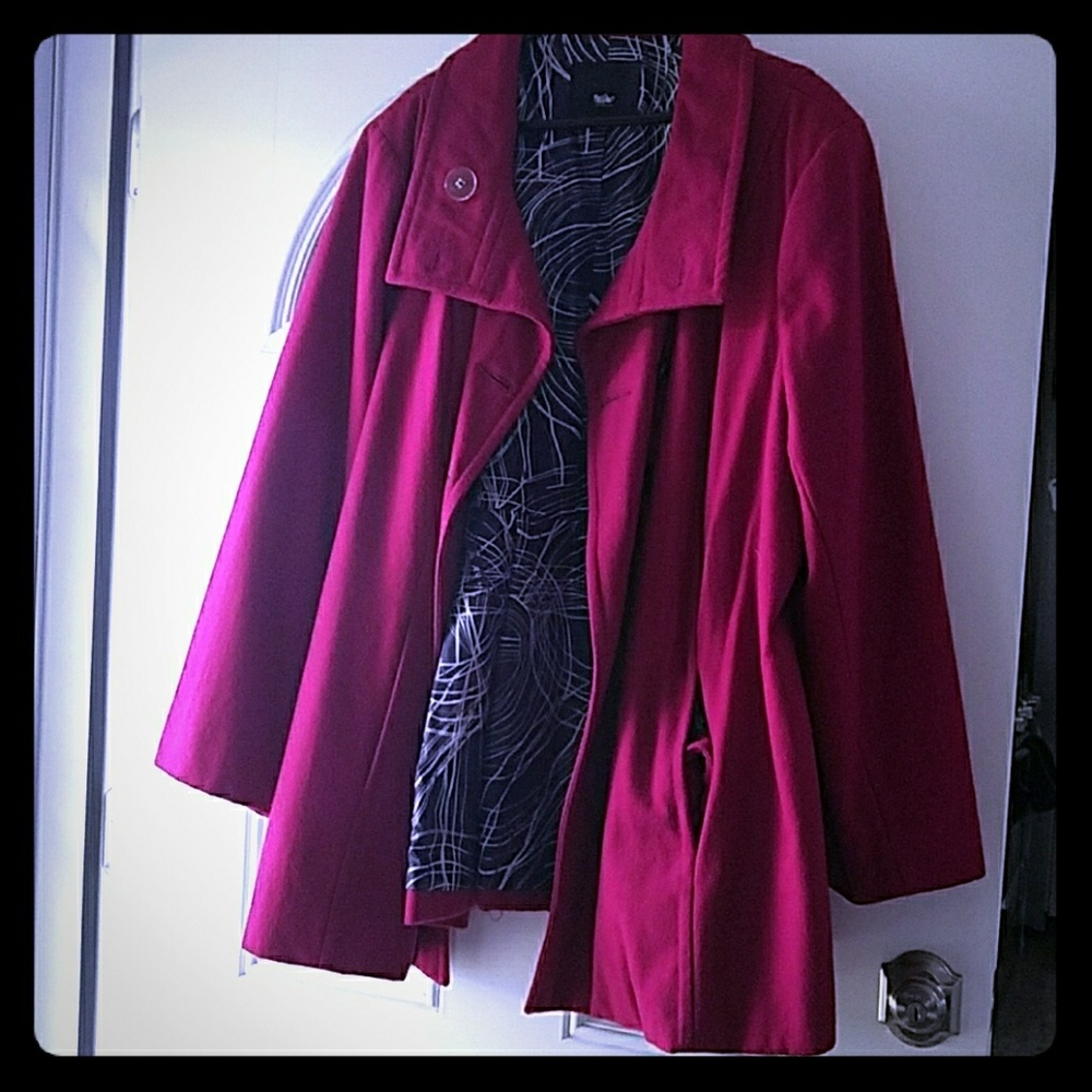 Magenta A line Winter/Fall Coat