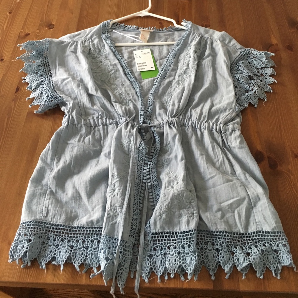 H&M "Conscious collection" blue overlay