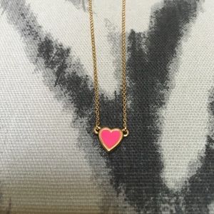 Kate spade be mine pink heart pendant necklace