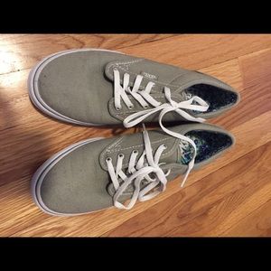 Vans olive green sneakers