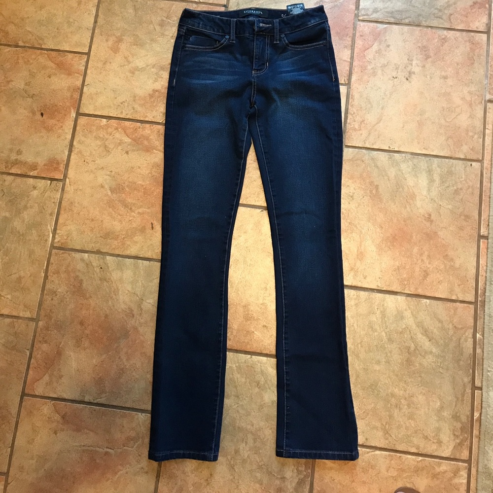 Liverpool straight leg jeans inseam 30