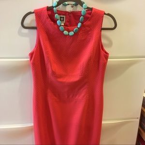 Anne Klein * Coral sheath dress!
