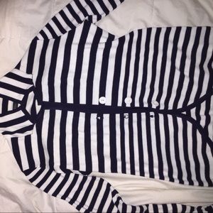 Black and white button down cardigan