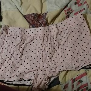Pink polkadot pj shorts