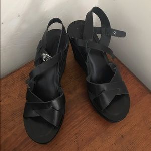 Kork Ease cross cross wedge sandals