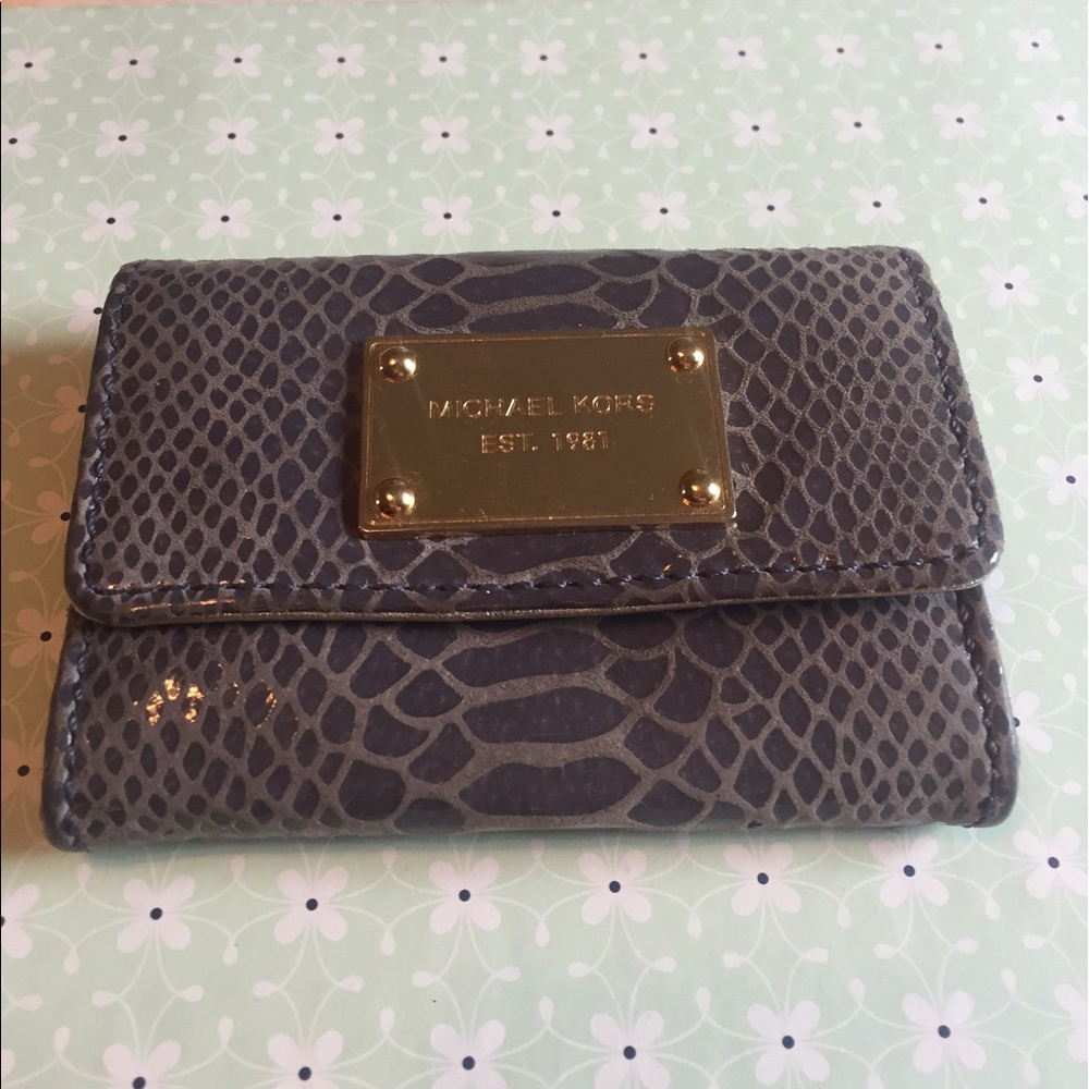 Michael Kors Snake Skin Key Ring Wallet