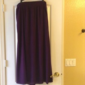 Purple maxi skirt