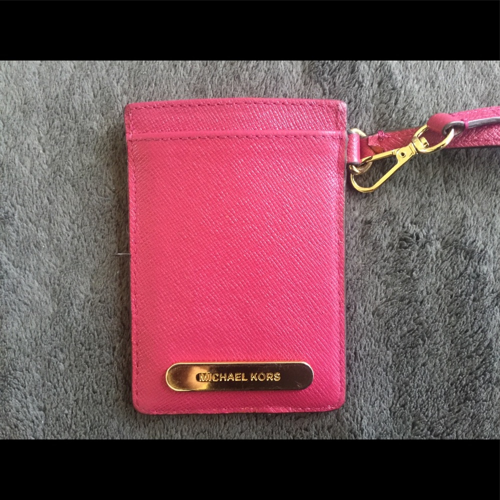 Michael Kors Saffiano ID Card Case