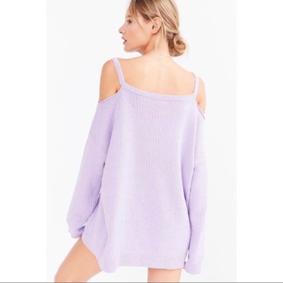 UO Kimchi Blue Kia Cold Shoulder Sweater Top - Picture 4 of 8