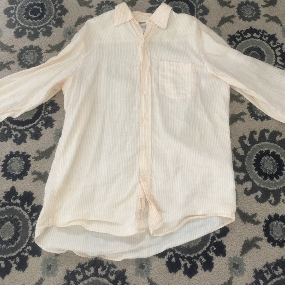 Nice linen button down!