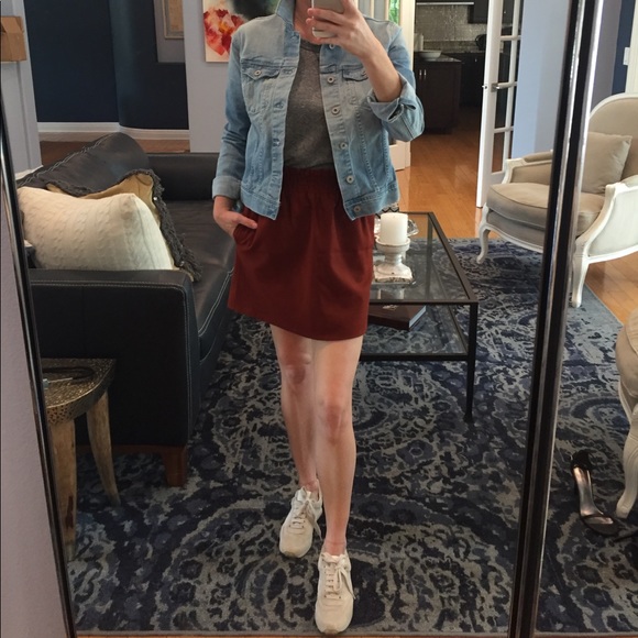 J. Crew Dresses & Skirts - J.Crew burnt orange high waisted mini skirt, size4