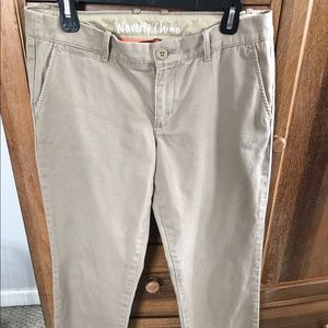 JCrew Khaki Chinos Size 8