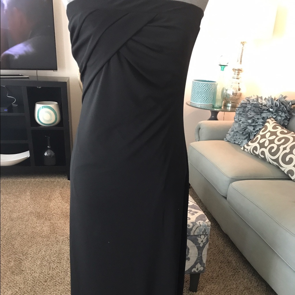 Black Strapless Dress