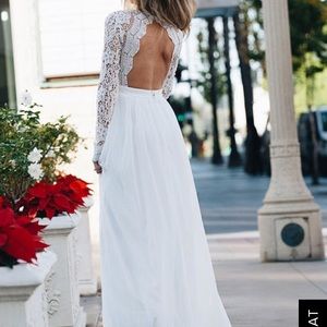 Lulus White Prom dress
