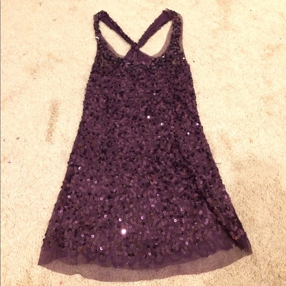 Sequin purple tank