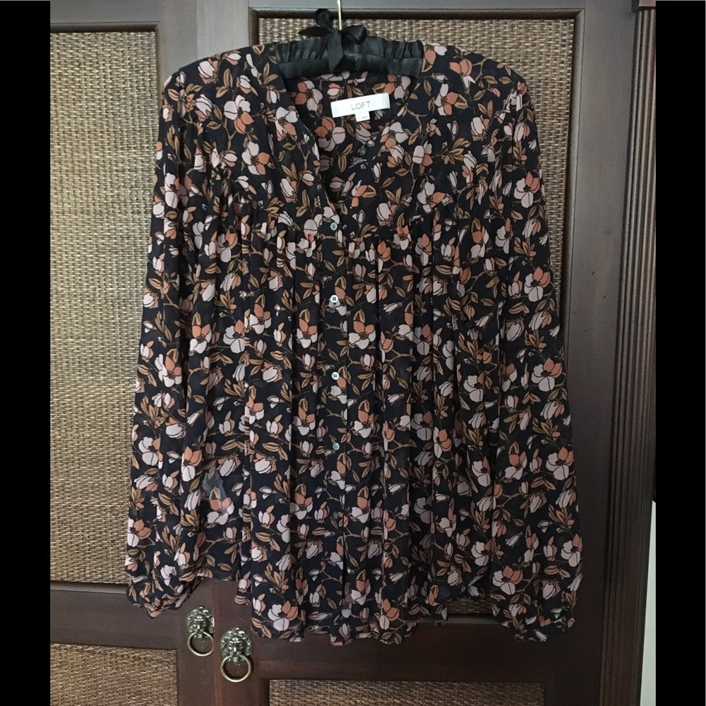 Loft floral blouse