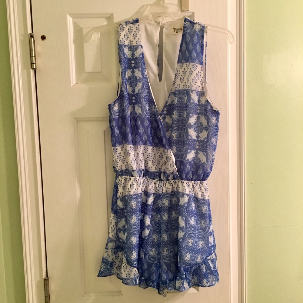 Show Me Your MuMu Romper: Teacup Tulips Pattern