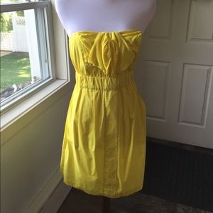 Kimchi Blue yellow strapless dress