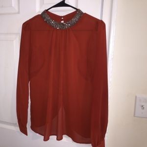 Open Back, Sheer, studded collar.